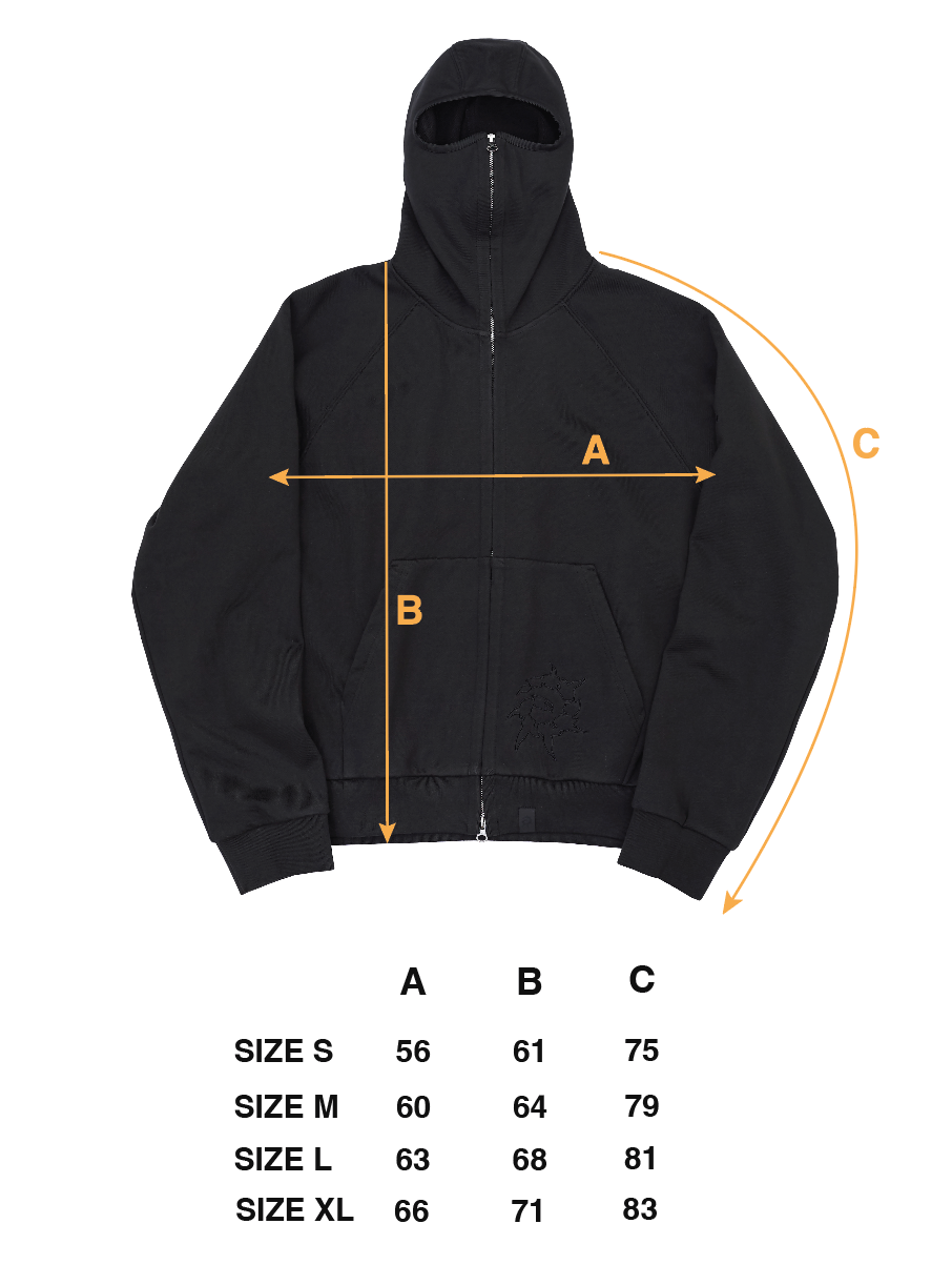 MASK ZIP HOODIE
