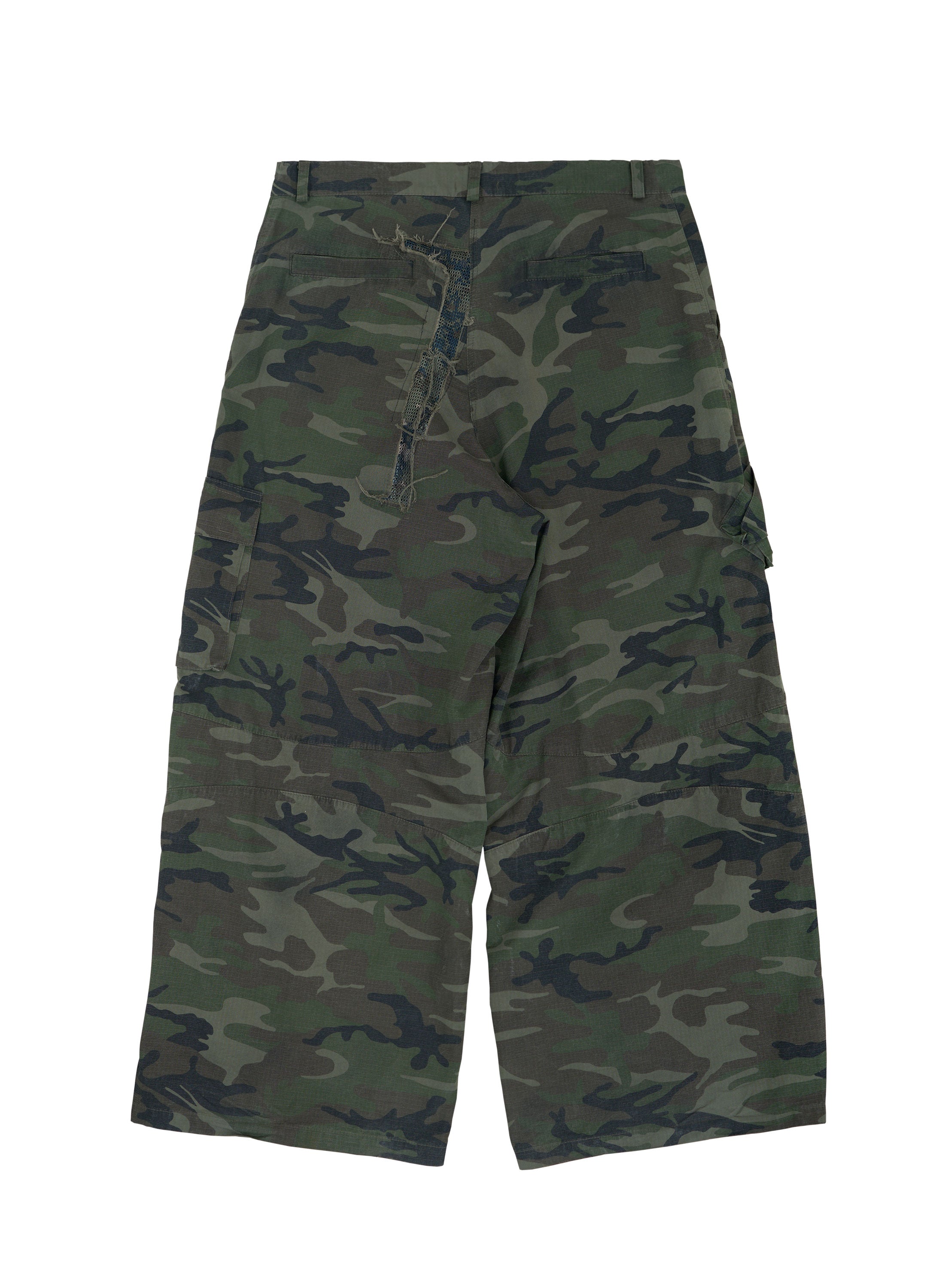 RIPPED CAMO PANTS